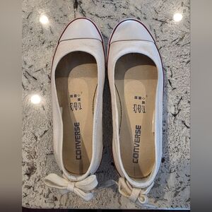 Converse Ballet Flats With Bow In Back, 7.5 Chuck Taylor